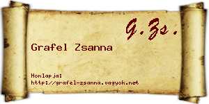 Grafel Zsanna névjegykártya